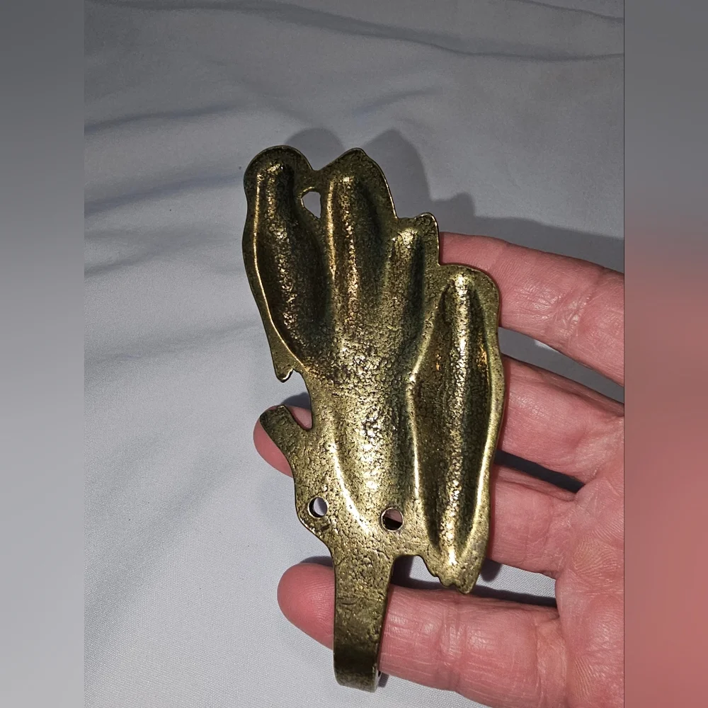 Vintage Brass Bird Wall Hook